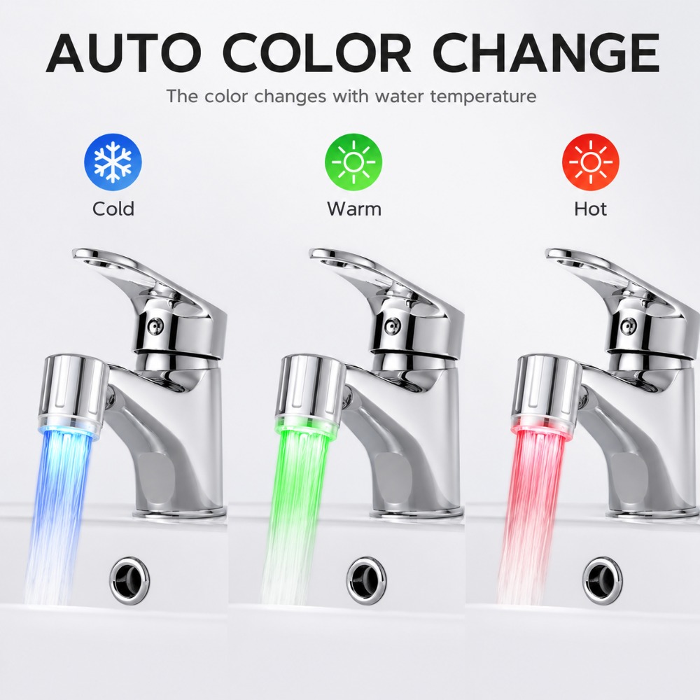 1/5Pcs LED Faucet Head with Au - Kitchen Appliances Offers 评论和价格