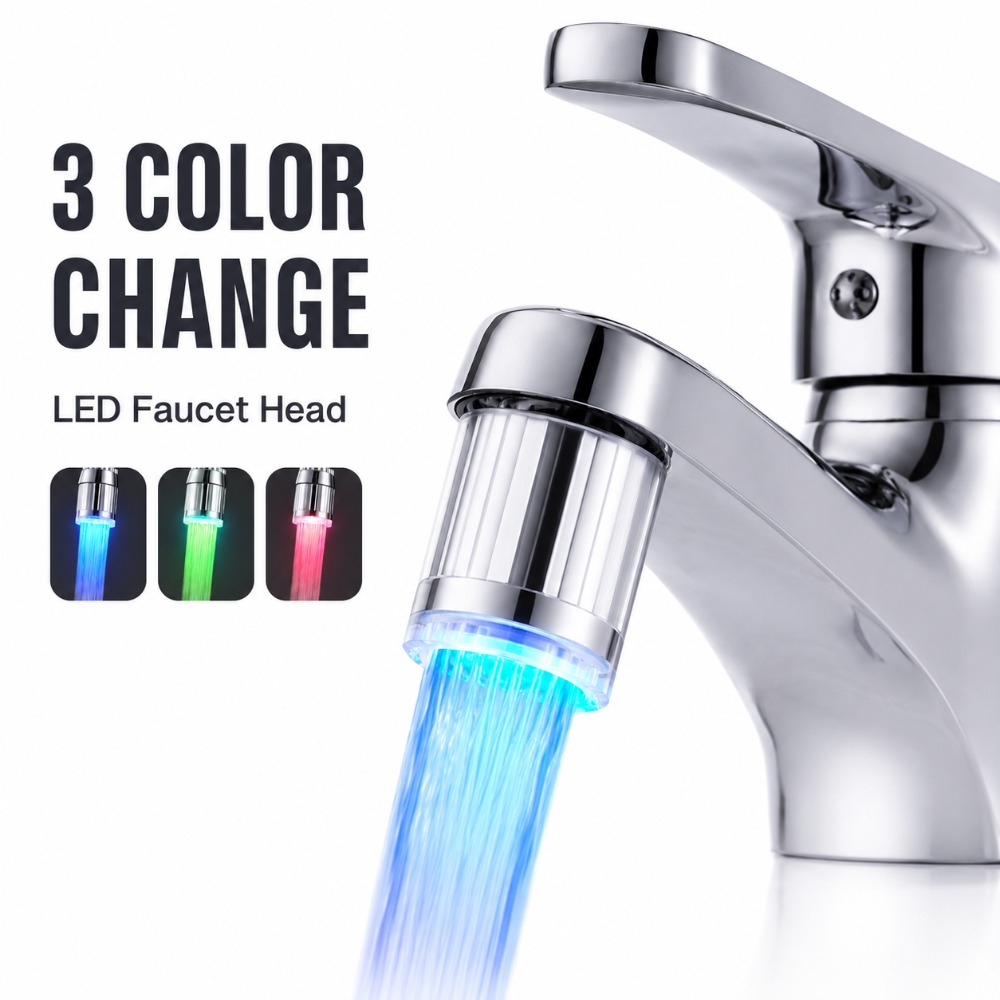 1/5Pcs LED Faucet Head with Au - Kitchen Appliances Offers 评论和价格