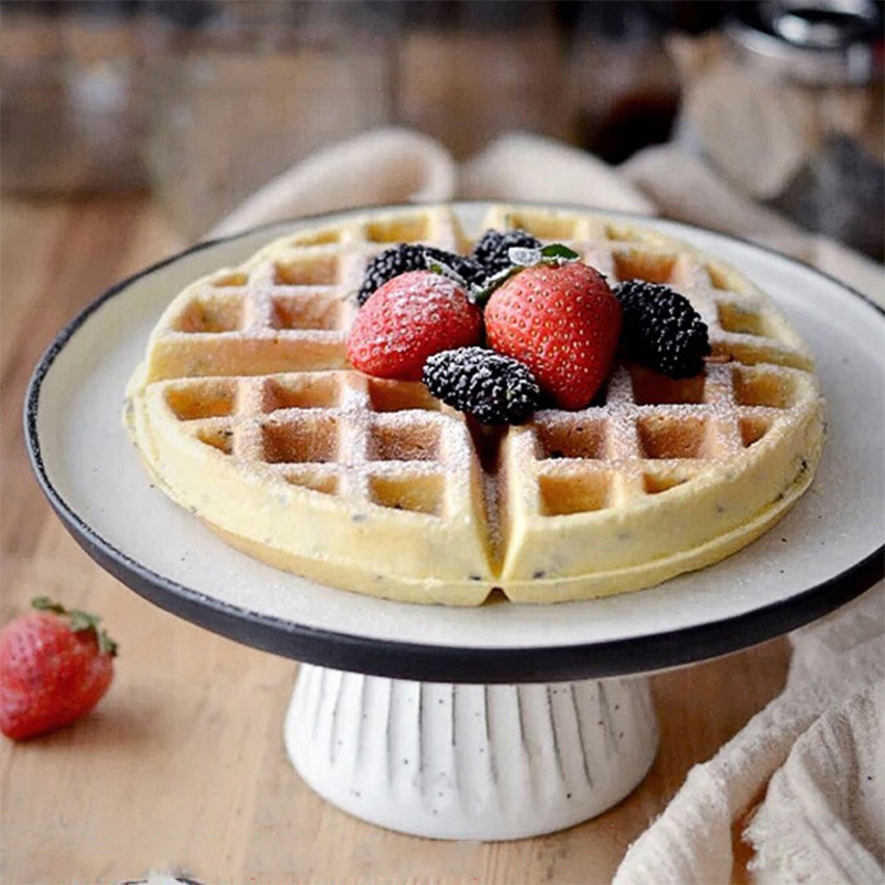 220V Flip Waffle Maker Round P - Electric Griddle Pancake 评论和价格