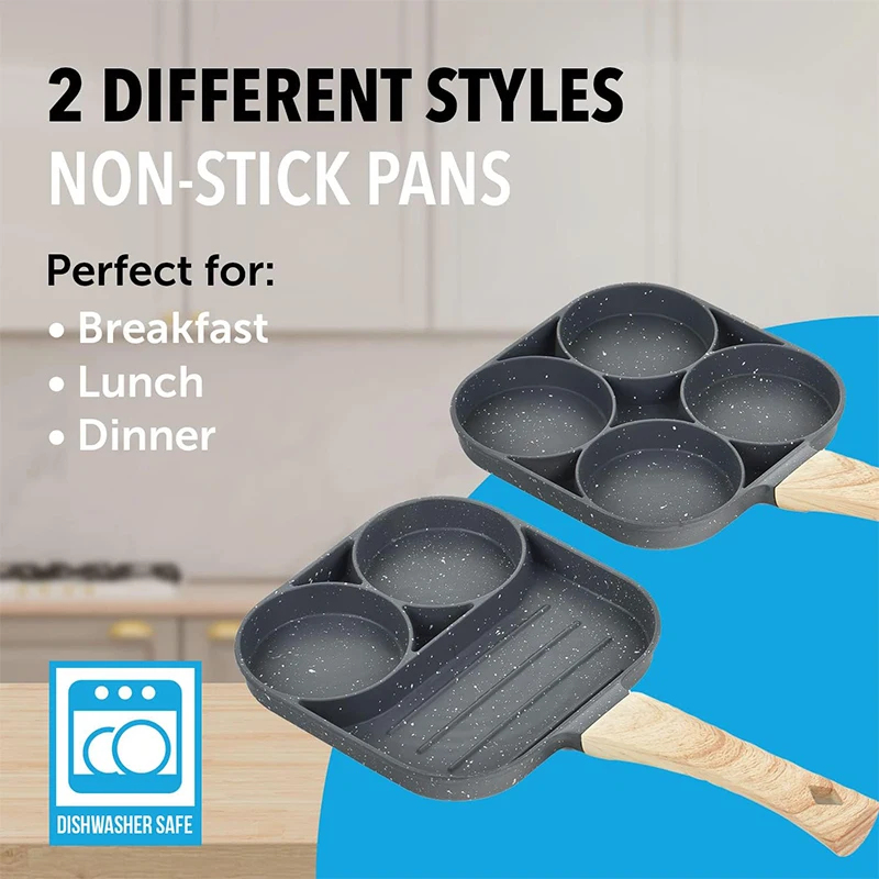 Pancake Egg Frying Pan 4 Cups  - Electric Griddle Pancake 评论和价格