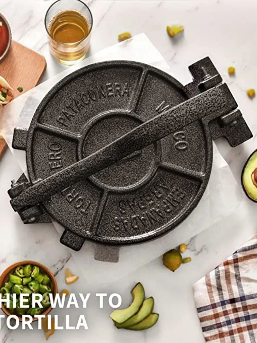 8 Inch Cast Iron Tortilla Pres - Tortilla Press Cast 评论和价格