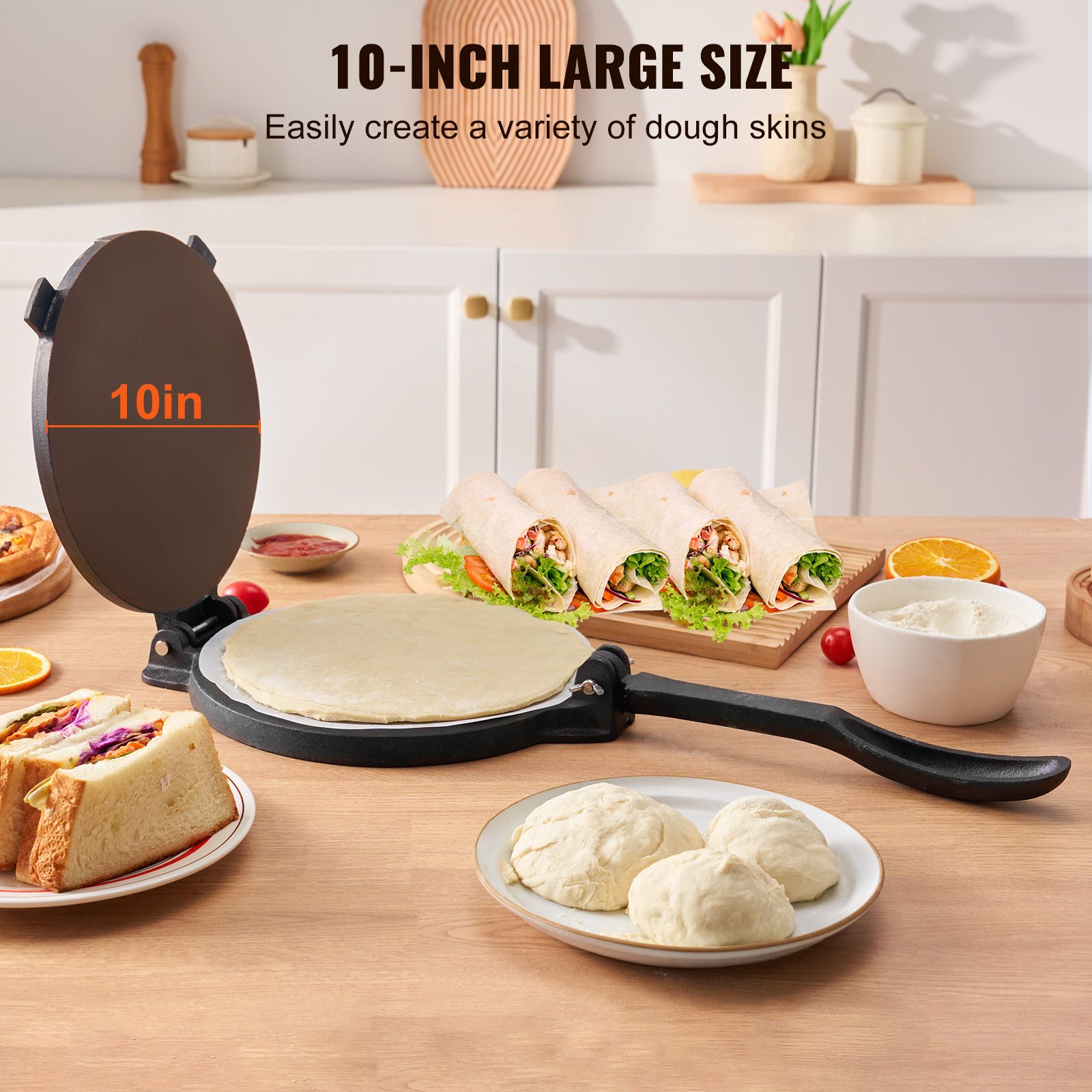 Tortilla Press, 10 Inch Tortil - Tortilla Press Cast 评论和价格