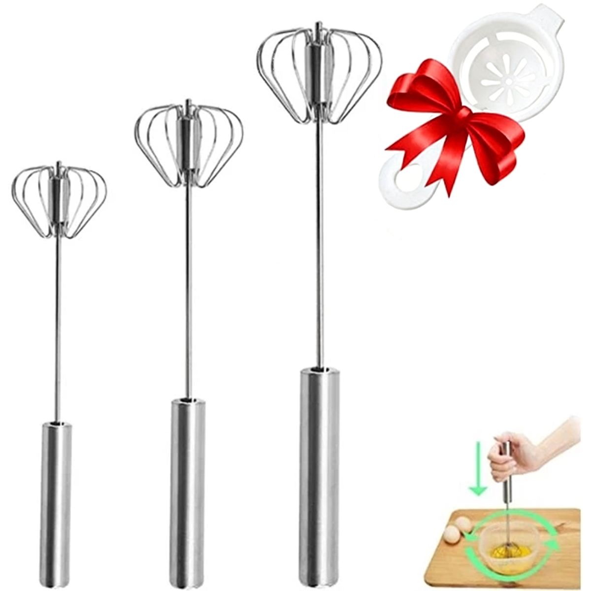 1/3pcs Stainless Steel Egg Bea - Kitchen Appliances Australia 评论和价格