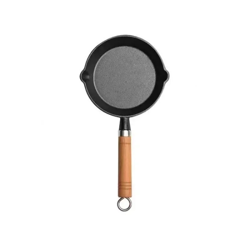20cm Cast Iron Skillet Wooden  - Electric Griddle Pancake 评论和价格